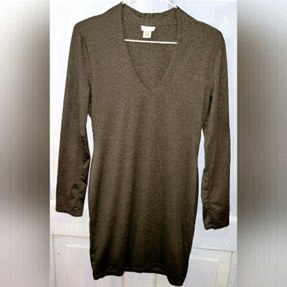 ADC  dark grey long-sleeved dress - Picture 1 of 5